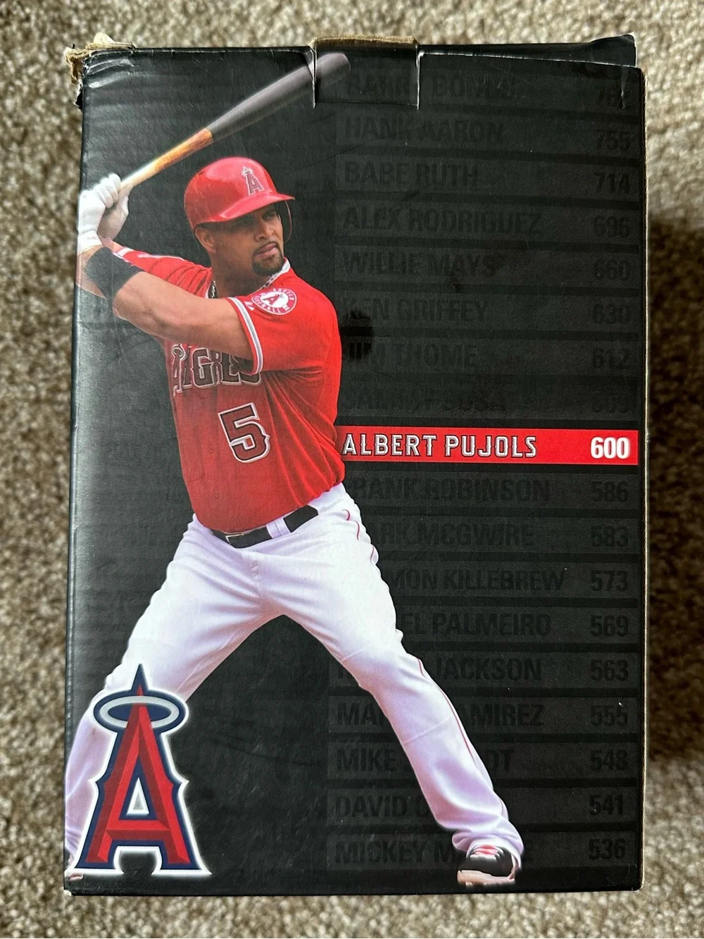 Los Angeles Angels Albert Pujols 600 Home Run Tracker Bobblehead SGA W/ Box
